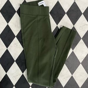 XS Old Navy The Stevie High Rise Ponte Leggings Green